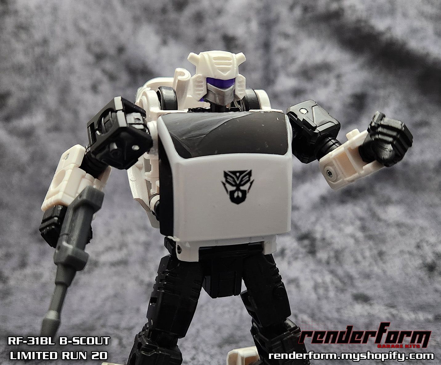 RF-31BL B-Scout - Purple Lightpiped Visor Version for Bugbite + Bonus