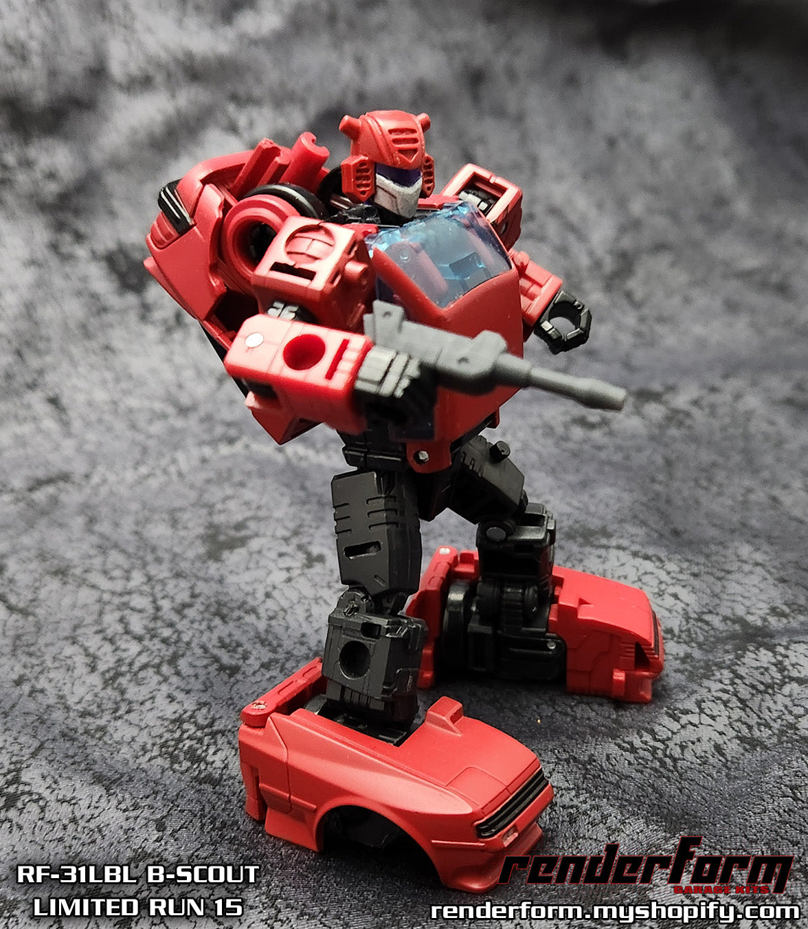 RF-31LBL B-Scout - Purple Lightpiped Visor Version for Earthrise Cliffjumper + Bonus