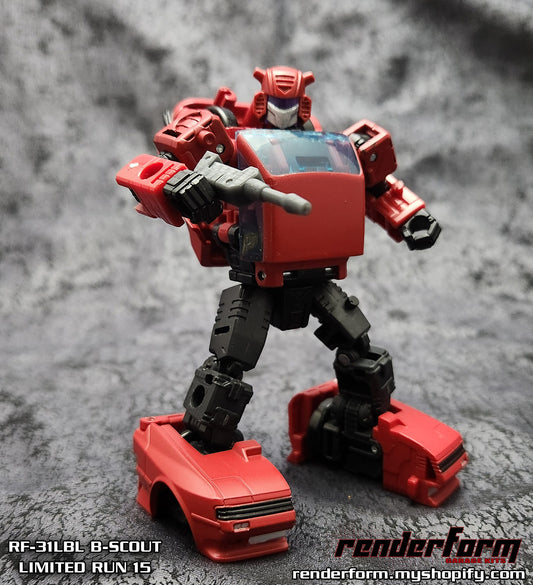 RF-31LBL B-Scout - Purple Lightpiped Visor Version for  Earthrise Cliffjumper + Bonus