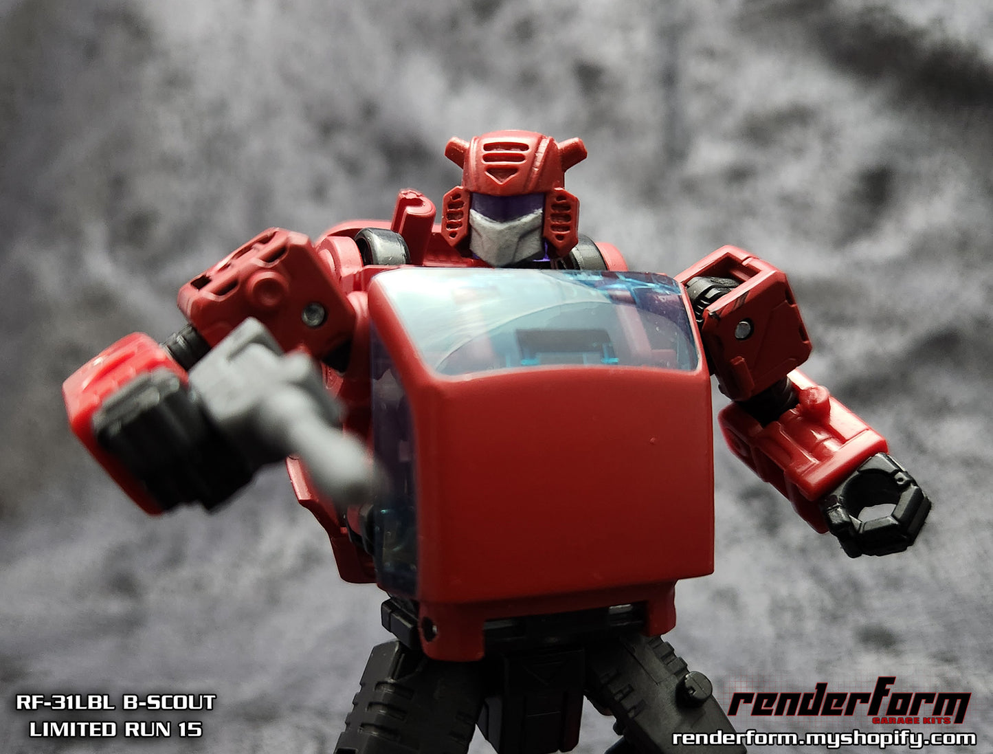 RF-31LBL B-Scout - Purple Lightpiped Visor Version for  Earthrise Cliffjumper + Bonus