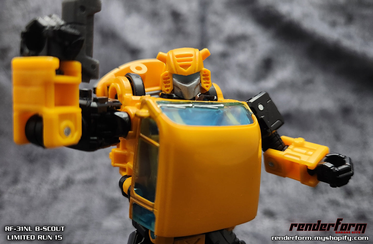 RF-31NL B-Scout - Blue Lightpiped Visor for Netflix Bumblebee + Bonus