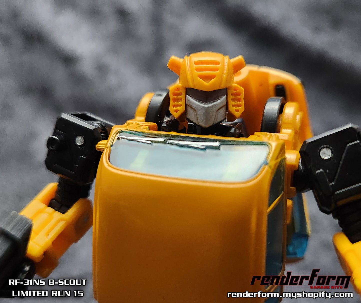 RF-31NS B-Scout - Smoke Lightpiped Visor for Netflix Bumblebee + Bonus